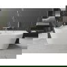 Mexen Oval+ baignoire autoportante murale 170 x 80 cm, blanche, overflow doré - 52681708000-50
