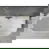 Mexen Oval+ baignoire autoportante murale 170 x 80 cm, blanche, overflow doré - 52681708000-50