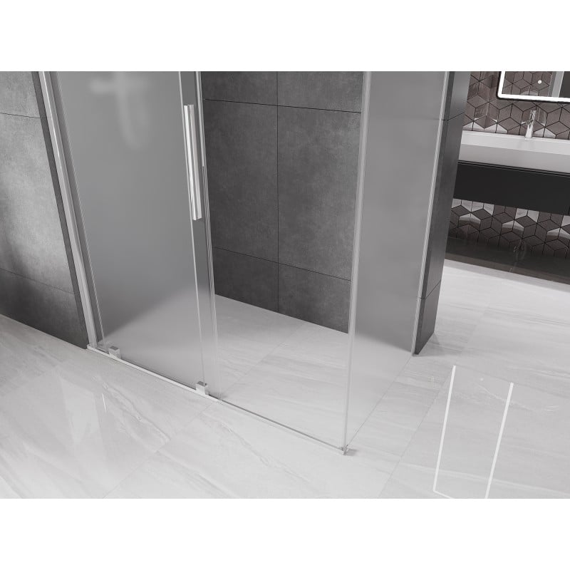 Mexen Velar cabine de douche coulissante 150 x 75 cm, givre, chrome - 871-150-075-31-01
