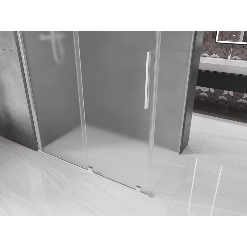 Mexen Velar cabine de douche coulissante 150 x 90 cm, givre, chrome - 871-150-090-31-01