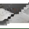 Mexen Oval+ baignoire autoportante murale 170 x 80 cm, blanc, trop-plein or rose - 52681708000-60