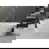 Mexen Oval+ baignoire autoportante murale 170 x 80 cm, blanc, trop-plein or rose - 52681708000-60