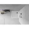 Mexen Flat receveur de douche carré slim 80 x 80 cm, Blanc, siphon Noir - 40108080B