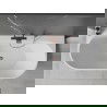 Mexen Oval+ baignoire autoportante murale 170 x 80 cm, blanc, trop-plein or rose - 52681708000-60