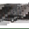 Mexen Velar cabine de douche coulissante 120 x 70 cm, graphite, or rose - 871-120-070-41-60