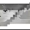Mexen Oval+ baignoire autoportante adossée 170 x 80 cm, blanche, trop-plein noir - 52681708000-70