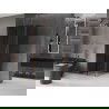 Cabine de douche coulissante Mexen Velar 120 x 120 cm, graphite, or rose - 871-120-120-41-60