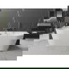 Mexen Oval+ baignoire ilot contre le mur 170 x 80 cm, blanche, trop-plein gun metal - 52681708000-95