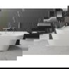Mexen Oval+ baignoire autoportante murale 170 x 80 cm, blanche, trop-plein en nickel brossé - 52681708000-97