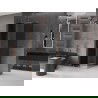 Mexen Velar cabine de douche coulissante 110 x 110 cm, graphite, cuivre brossé - 871-110-110-41-65