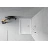 Mexen Flat receveur de douche rectangulaire slim 130 x 80 cm, Blanc, siphon Chrome - 40108013