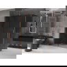 Mexen Velar cabine de douche coulissante 140 x 80 cm, graphite, cuivre brossé - 871-140-080-41-65