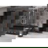 Mexen Velar cabine de douche coulissante 140 x 80 cm, graphite, cuivre brossé - 871-140-080-41-65