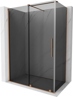 Mexen Velar cabine de douche coulissante 160 x 100 cm, graphite, cuivre brossé - 871-160-100-41-65