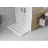 Mexen Flat receveur de douche rectangulaire slim 130 x 70 cm, Blanc, siphon Chrome - 40107013