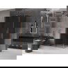 Mexen Velar cabine de douche coulissante 140 x 100 cm, graphite, cuivre brossé - 871-140-100-41-65