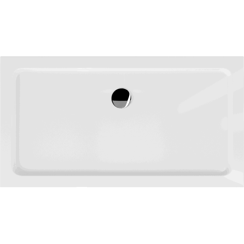 Mexen Flat receveur rectangulaire slim 140 x 70 cm, blanc, siphon chromé - 40107014