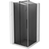 Mexen Velar cabine de douche coulissante 110 x 110 cm, graphite, gris canon brossé - 871-110-110-41-66