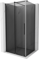 Mexen Velar cabine de douche coulissante 90 x 100 cm, graphite, gris canon brossé - 871-090-100-41-66