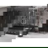 Mexen Velar cabine de douche coulissante 130 x 90 cm, graphite, gun gray brossé - 871-130-090-41-66