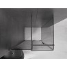 Mexen Velar cabine de douche coulissante 140 x 90 cm, graphite, gris pistolet brossé - 871-140-090-41-66