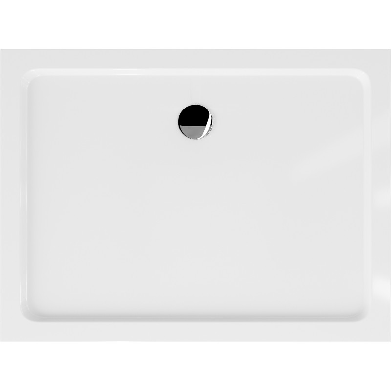 Mexen Flat receveur de douche rectangulaire slim 120 x 100 cm, blanc, siphon chromé - 40101012