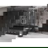 Mexen Velar cabine de douche coulissante 160 x 80 cm, graphite, gris canon brossé - 871-160-080-41-66