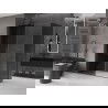 Mexen Velar cabine de douche coulissante 160 x 80 cm, graphite, gris canon brossé - 871-160-080-41-66