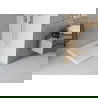 Mexen Flat receveur de douche carré slim 100 x 100 cm, Blanc, siphon Chrome - 40101010