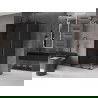 Mexen Velar cabine de douche coulissante 140 x 90 cm, graphite, noir - 871-140-090-41-70