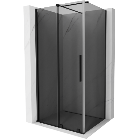Mexen Velar cabine de douche coulissante 150 x 100 cm, graphite, noir - 871-150-100-41-70