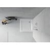 Mexen Flat receveur de douche carré slim 80 x 80 cm, Blanc, siphon Chrome - 40108080