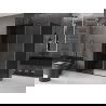 Mexen Velar cabine de douche coulissante 140 x 70 cm, graphite, noir - 871-140-070-41-70