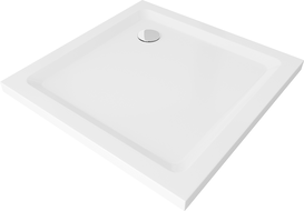 Mexen Flat receveur de douche carré slim 90 x 90 cm, Blanc, siphon Chrome - 40109090 Mexen Flat receveur de douche carré slim 90 x 90 cm, Blanc, siphon Chrome - 40109090