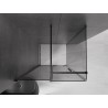 Mexen Velar cabine de douche coulissante 90 x 80 cm, graphite, noire - 871-090-080-41-70
