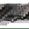 Mexen Velar cabine de douche coulissante 100 x 120 cm, graphite, noir - 871-100-120-41-70