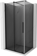 Mexen Velar cabine de douche coulissante 100 x 70 cm, graphite, noire - 871-100-070-41-70