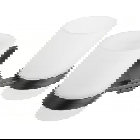Mexen Vane double gobelet à brosses à dents, Noir - 7020952-70