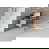Mexen Flat receveur de douche semi-circulaire slim 70 x 70 cm, blanc, siphon chromé - 41107070