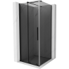 Mexen Velar cabine de douche coulissante 110 x 110 cm, graphite, noire - 871-110-110-41-70