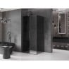 Mexen Velar cabine de douche coulissante 130 x 85 cm, graphite, acier canon - 871-130-085-41-95