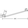 Mexen Rufo porte-serviette, doré - 7050924-50