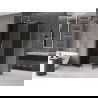 Mexen Velar cabine de douche coulissante 100 x 70 cm, graphite, nickel brossé - 871-100-070-41-97