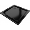 Mexen Flat receveur de douche carré slim 80 x 80 cm, Noir, siphon Noir - 40708080B