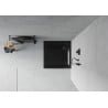 Bac à douche carré Mexen Flat slim 80 x 80 cm, noir, siphon noir - 40708080B
