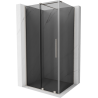 Mexen Velar cabine de douche coulissante 140 x 90 cm, graphite, nickel brossé - 871-140-090-41-97