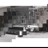 Mexen Velar cabine de douche coulissante 120 x 120 cm, graphite, nickel brossé - 871-120-120-41-97