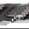 Mexen Velar cabine de douche coulissante 140 x 85 cm, graphite, nickel brossé - 871-140-085-41-97