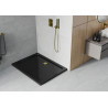 Mexen Flat receveur de douche rectangulaire slim 120 x 90 cm, noir, siphon doré - 40709012G