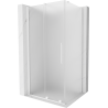 Mexen Velar cabine de douche coulissante 90 x 110 cm, givre, blanc - 871-090-110-31-20